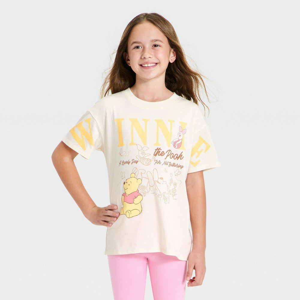 Girls' Disney Winnie The Pooh Short Sleeve T-Shirt: $10