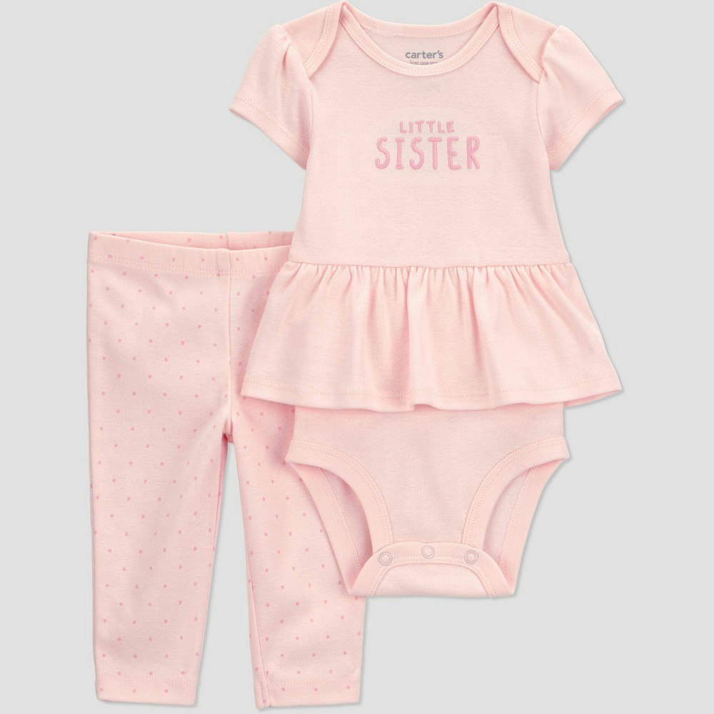 Carter's Just One You Baby Girls' 2-Piece Little Sister Top and Pants Set: $10 Carter's Just One You Baby Girls' 2-Piece Little Sister Top and Pants Set: $10