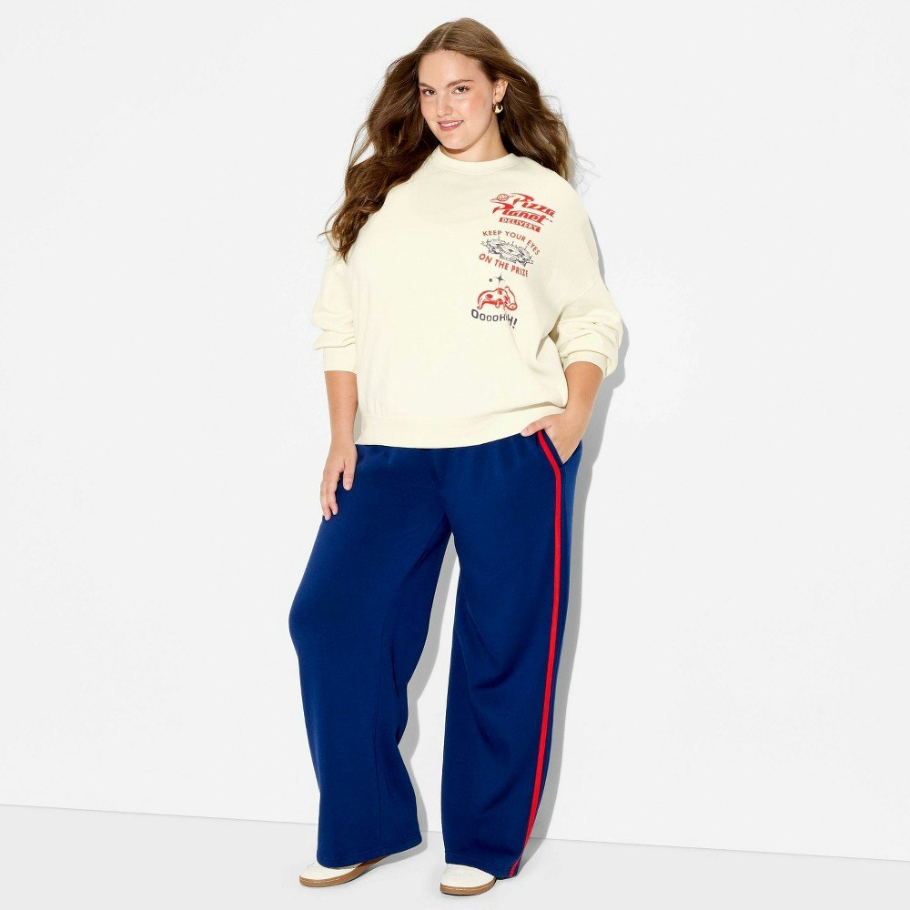 Women's Pizza Planet Graphic Pullover Sweatshirt 3X: $25 Women's Pizza Planet Graphic Pullover Sweatshirt 3X: $25
