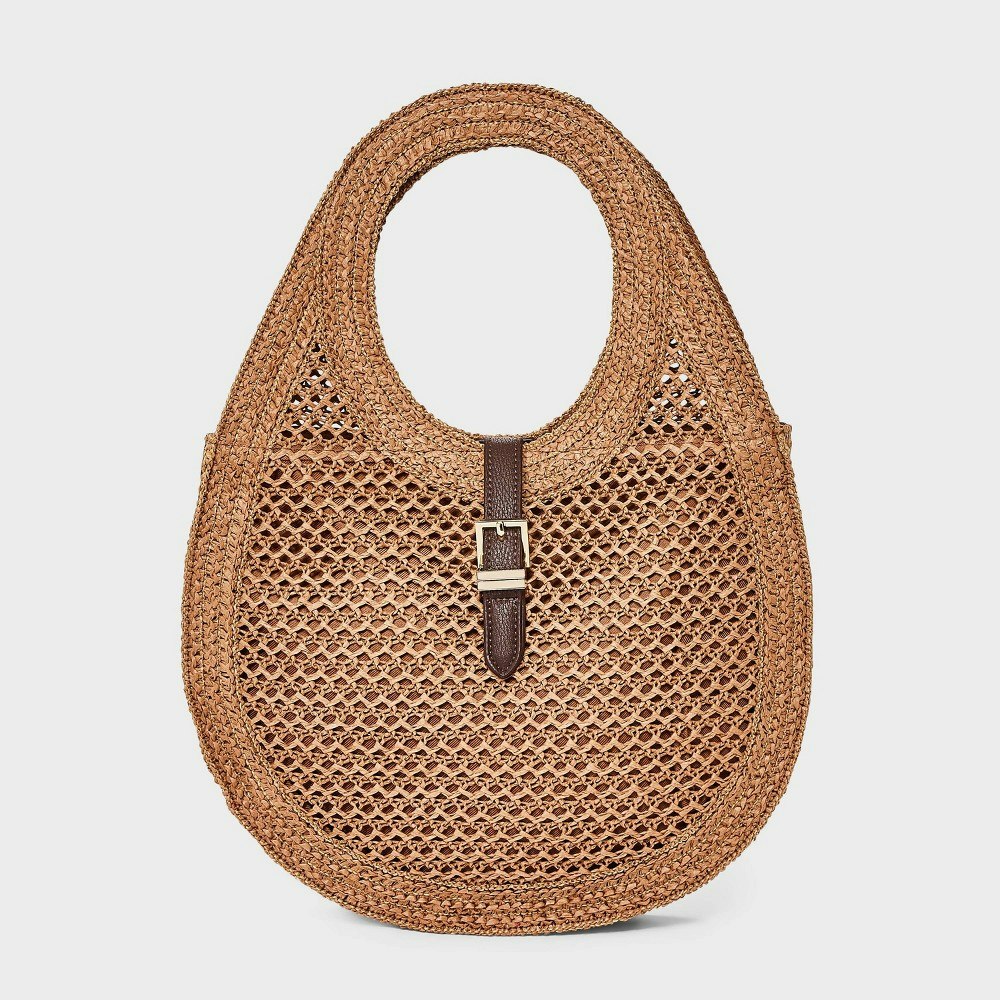 A New Day Straw Oval Shoulder Bag: $30 A New Day Straw Oval Shoulder Bag: $30