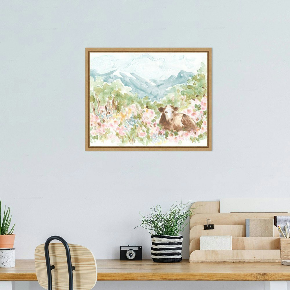 Amanti Art 20"x16" Cow Meadow V Framed Canvas Wall Art: $76.99 Amanti Art 20"x16" Cow Meadow V Framed Canvas Wall Art: $76.99