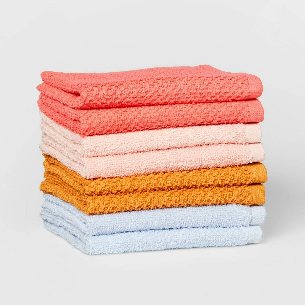 Pillowfort 12"x12" Cotton Terry Washcloth 8-Pack: $6 Pillowfort 12"x12" Cotton Terry Washcloth 8-Pack: $6