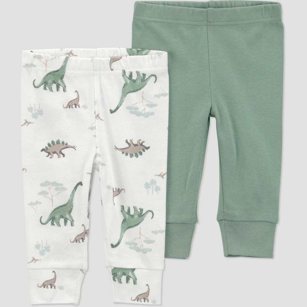 Carter's Just One You Baby Boys' Dinosaur Pants 2-Pack: $10
