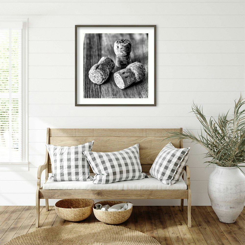 Amanti Art 33"x33" Corks IV Wood Framed Wall Art Print: $250.99 Amanti Art 33"x33" Corks IV Wood Framed Wall Art Print: $250.99