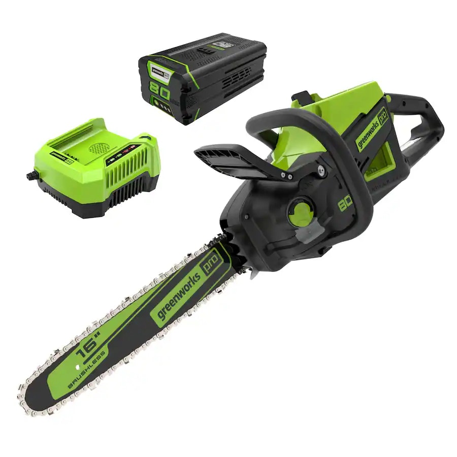 Greenworks 80-Volt 16" Cordless Chainsaw w/ 4.0 Ah Battery & Charger: $119