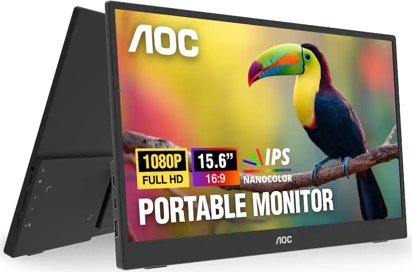 AOC 16T35 15.6" IPS Panel LED Portable Monitor: $60
