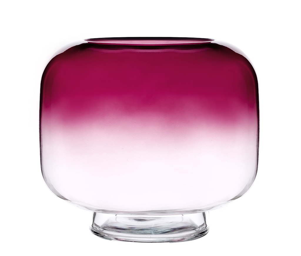 Mainstays 8" Purple Ombre Glass Hurricane Pillar Candle Holder: $2.96