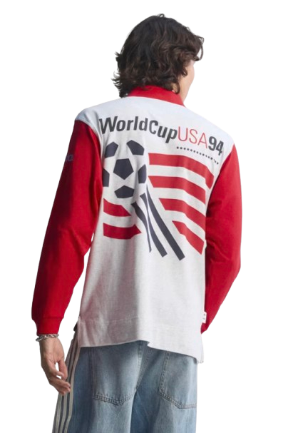 adidas Men's World Cup USA 94 Graphic Polo Shirt: $28