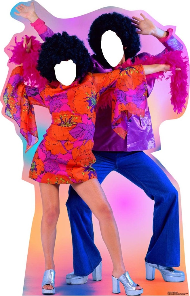 Cardboard People 70's Dance Couple Life-Size Stand-in Cutout Standup: $25