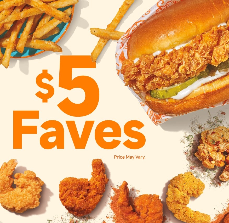 Popeyes Faves: $5