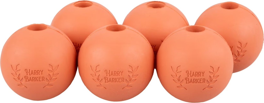 Harry Barker 2.5" Rubber Ball Dog Toy 6-Pack: $2.24