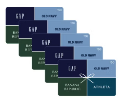 Gap Brands Five $50 eGift Cards: $200