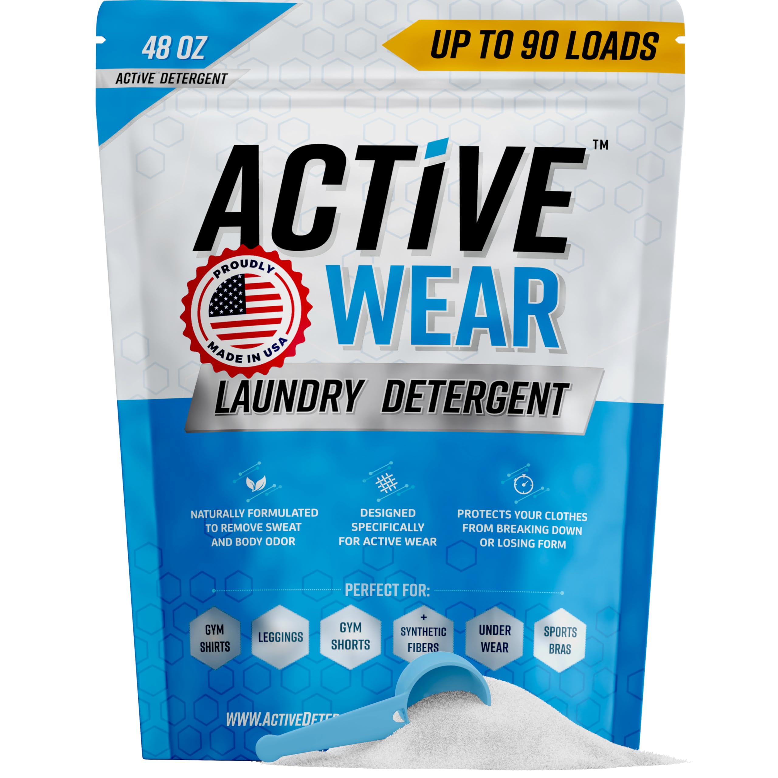 Active Wear Laundry Detergent & Soak 90-Load Powder Concentrate