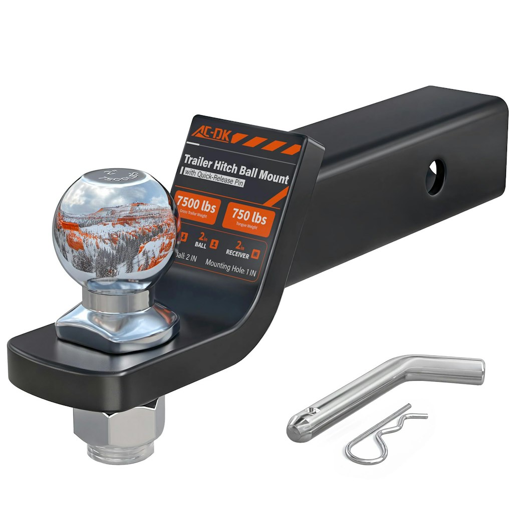 AC-DK Trailer Hitch Ball Mount for 2" Receiver: $24