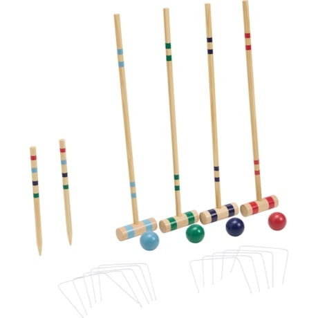 Professor Puzzle Wooden Box Croquet Set: $39