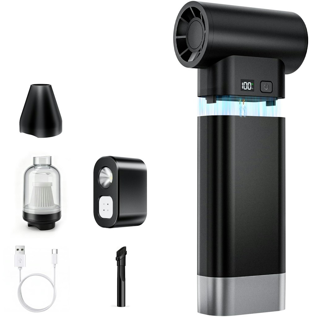 5-in-1 Portable Power Bank, Air Duster & Vacuum Tool: $50