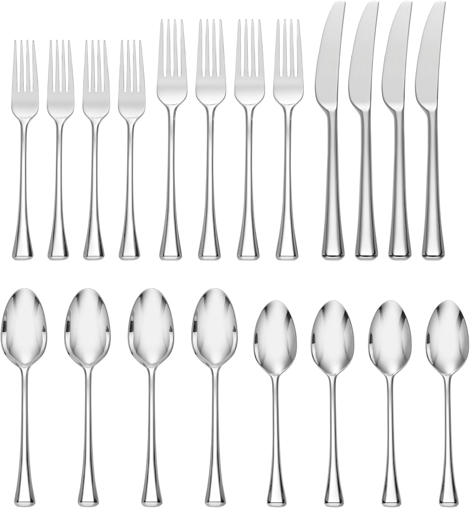 Oneida Faceta 20-Piece Flatware Set: $35
