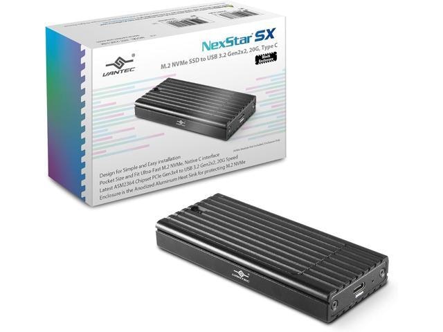 Vantec NexStar SX M.2 NVMe to USB 3.2 Gen2x2 SSD Enclosure: $66.86 Vantec NexStar SX M.2 NVMe to USB 3.2 Gen2x2 SSD Enclosure: $66.86