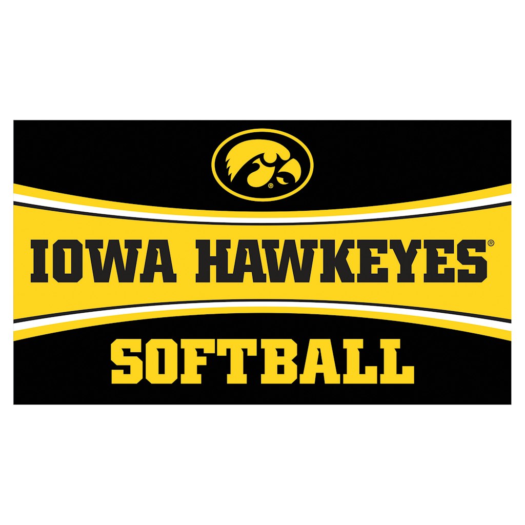 Iowa Hawkeyes 28" x 16" Softball Door Mat: $39.99 Iowa Hawkeyes 28" x 16" Softball Door Mat: $39.99