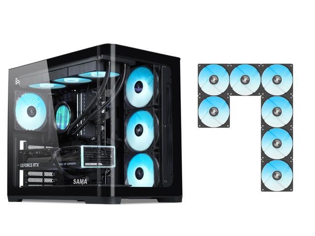 Sama V60 Mid-Tower PC Case with 7 ARGB Fans: $88.99 Sama V60 Mid-Tower PC Case with 7 ARGB Fans: $88.99