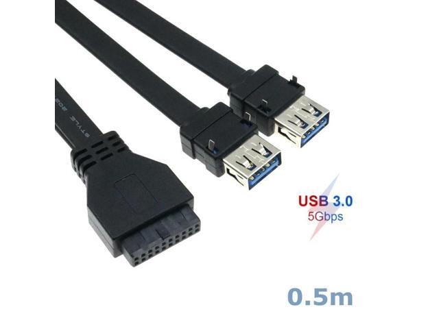0.6-Meter 20-Pin to 2-Port USB 3.0 Front Panel Cable Adapter: $19.07 0.6-Meter 20-Pin to 2-Port USB 3.0 Front Panel Cable Adapter: $19.07