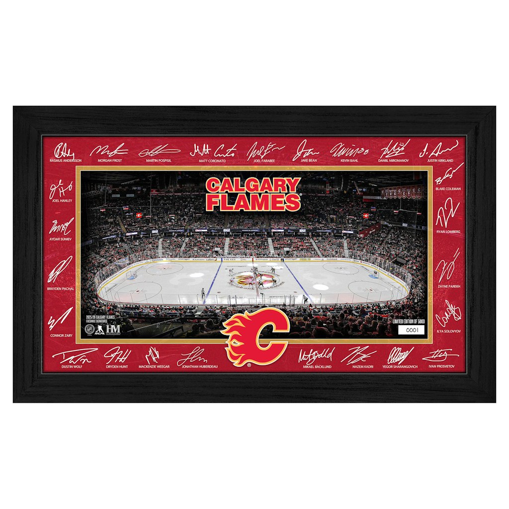 Highland Mint Calgary Flames 2025 Facsimile Signature Framed Photograph: $69.99 Highland Mint Calgary Flames 2025 Facsimile Signature Framed Photograph: $69.99