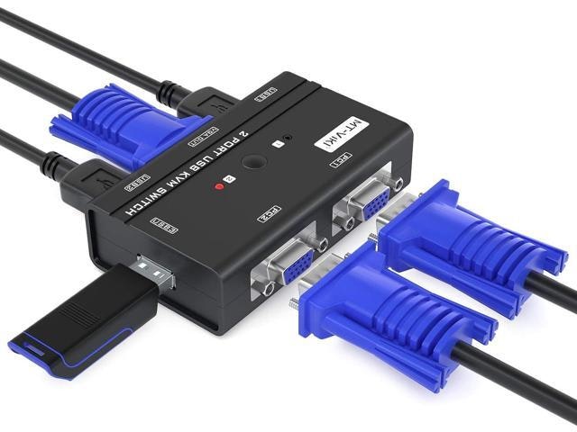 MT-VIKI 2-Port USB VGA KVM Switch: $14.43