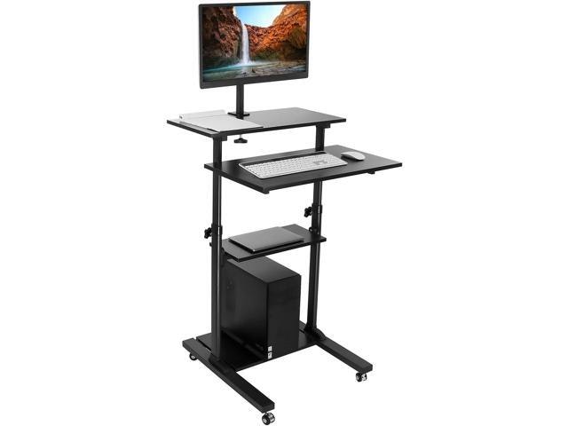 Mount-It! Height Adjustable Mobile Stand-Up Desk with Monitor Arm: $383.58 Mount-It! Height Adjustable Mobile Stand-Up Desk with Monitor Arm: $383.58