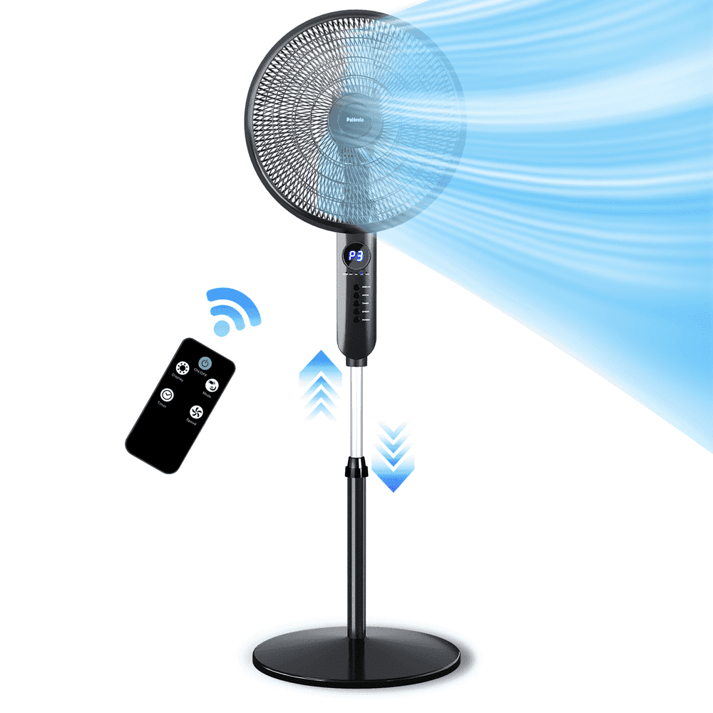 16-Inch Oscillating Pedestal Fan with Remote: $43.98 16-Inch Oscillating Pedestal Fan with Remote: $43.98