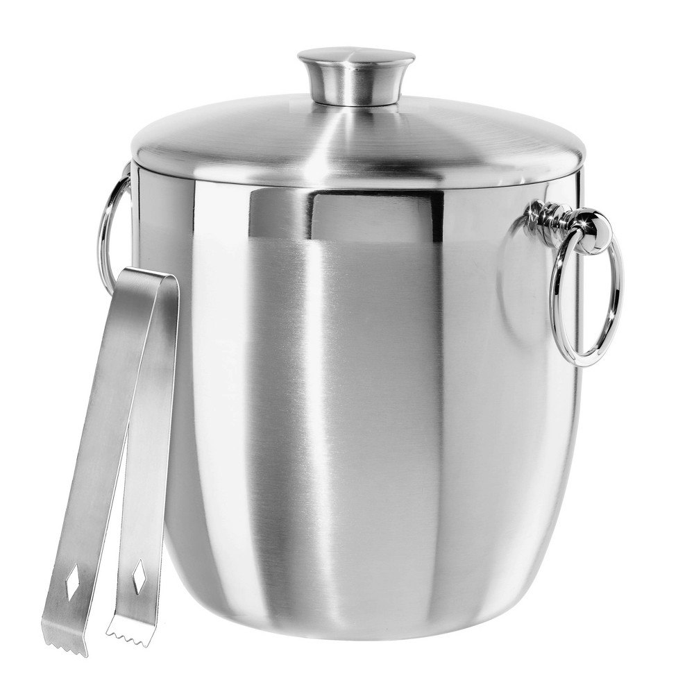 Oggi 3-Quart Stainless Steel Double-Wall Ice Bucket with Tongs: $36.99 Oggi 3-Quart Stainless Steel Double-Wall Ice Bucket with Tongs: $36.99