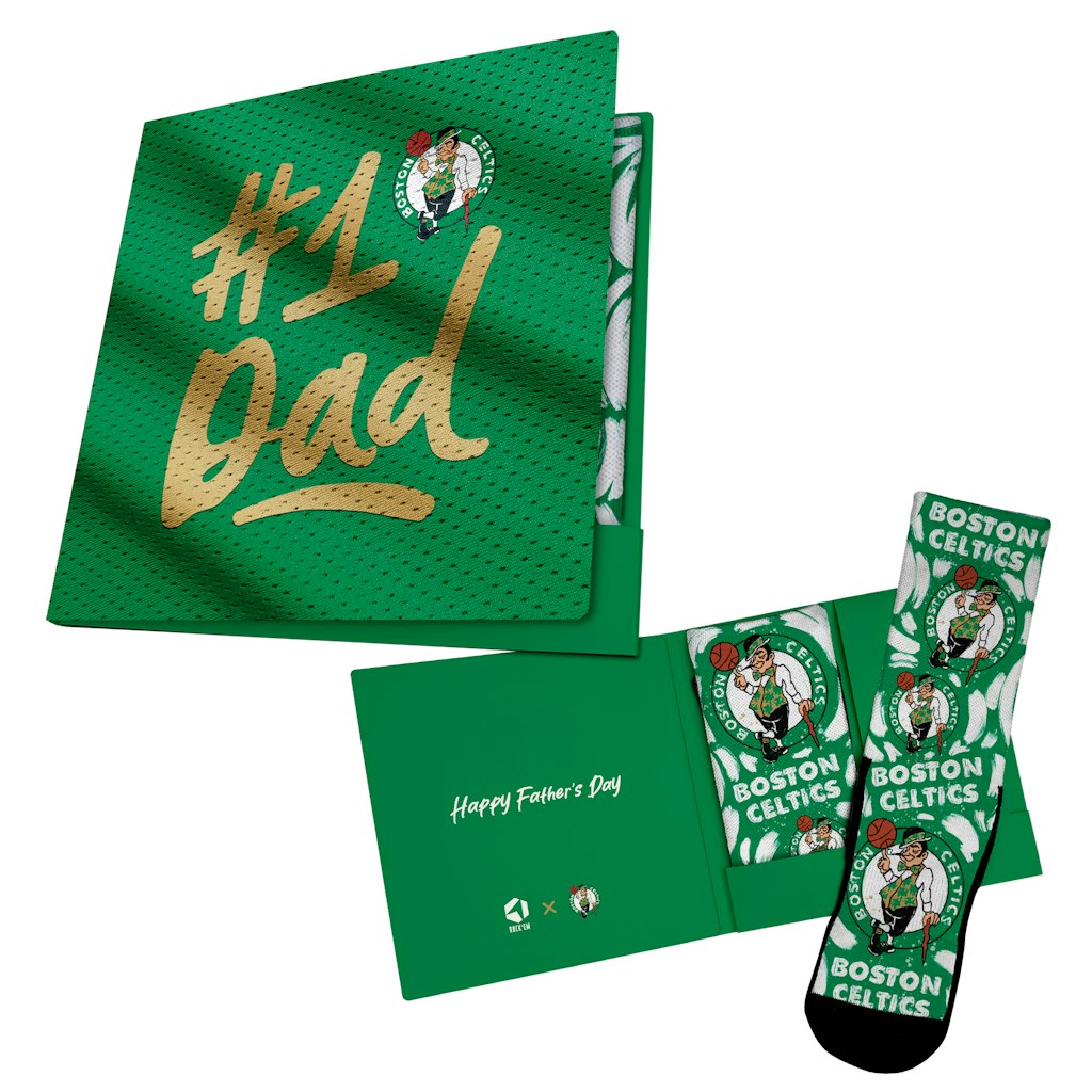 Rock Em Boston Celtics #1 Dad Unisex Socks: $24.99 Rock Em Boston Celtics #1 Dad Unisex Socks: $24.99