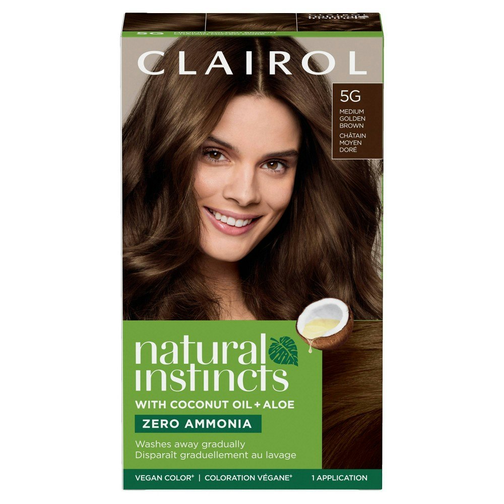 Clairol Natural Instincts Demi-Permanent Hair Color Kit 5G Medium Golden Brown: $8.49 Clairol Natural Instincts Demi-Permanent Hair Color Kit 5G Medium Golden Brown: $8.49