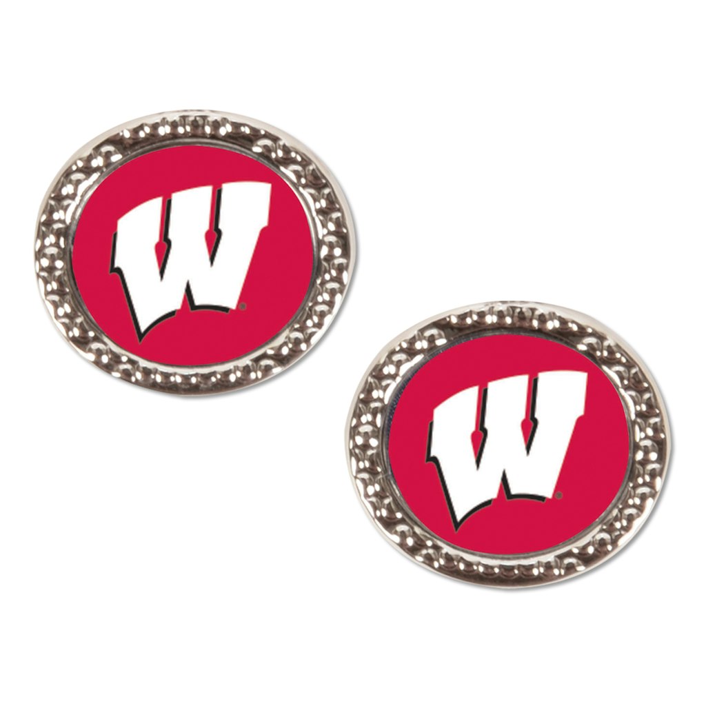 WinCraft Wisconsin Badgers Team Post Earrings: $12.99