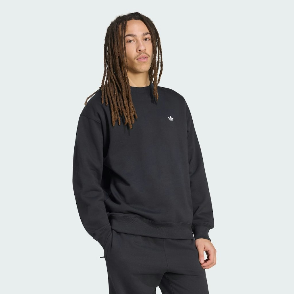 Trefoil Essentials Loose Crew Sweatshirt: $55 Trefoil Essentials Loose Crew Sweatshirt: $55