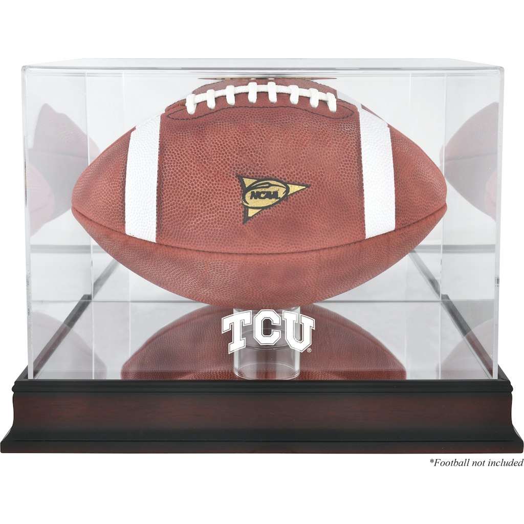 TCU Horned Frogs Logo Football Display Case: $84.99