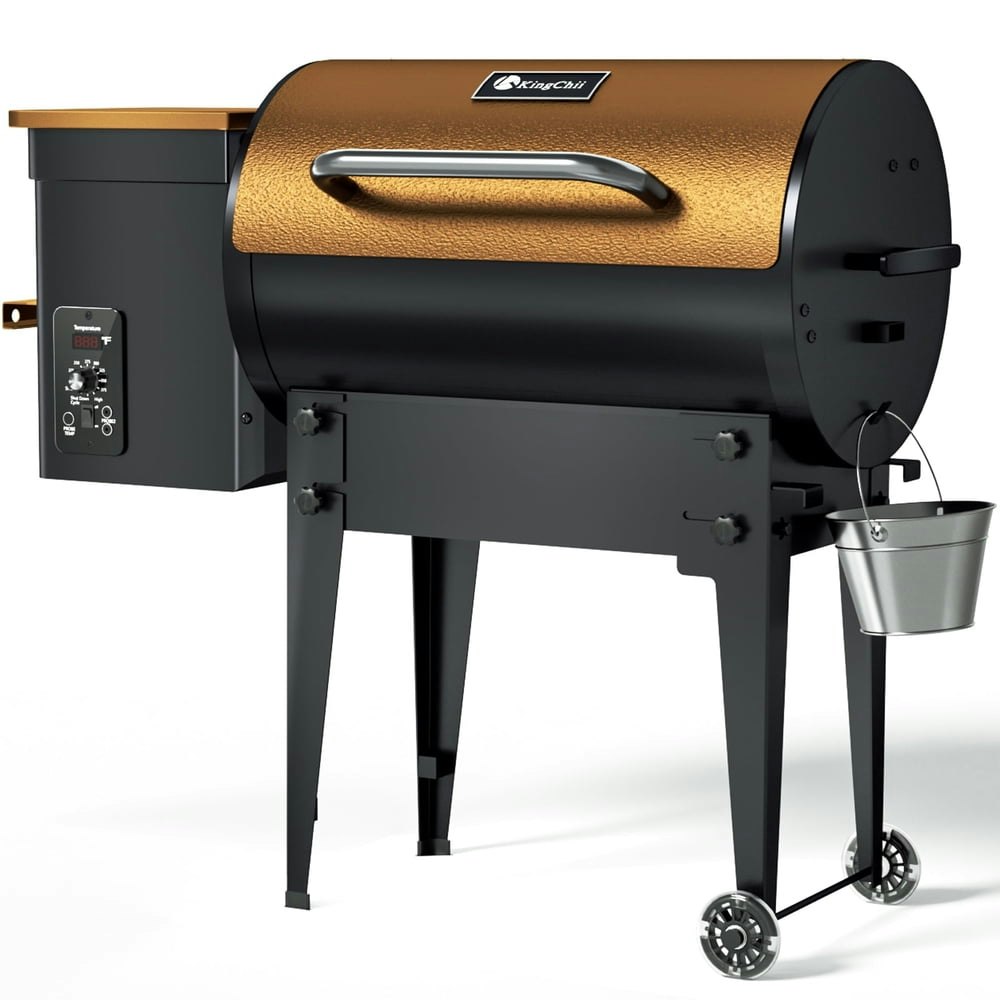 KingChii 456 sq. in Wood Pellet Smoker and Grill: $259.95 KingChii 456 sq. in Wood Pellet Smoker and Grill: $259.95