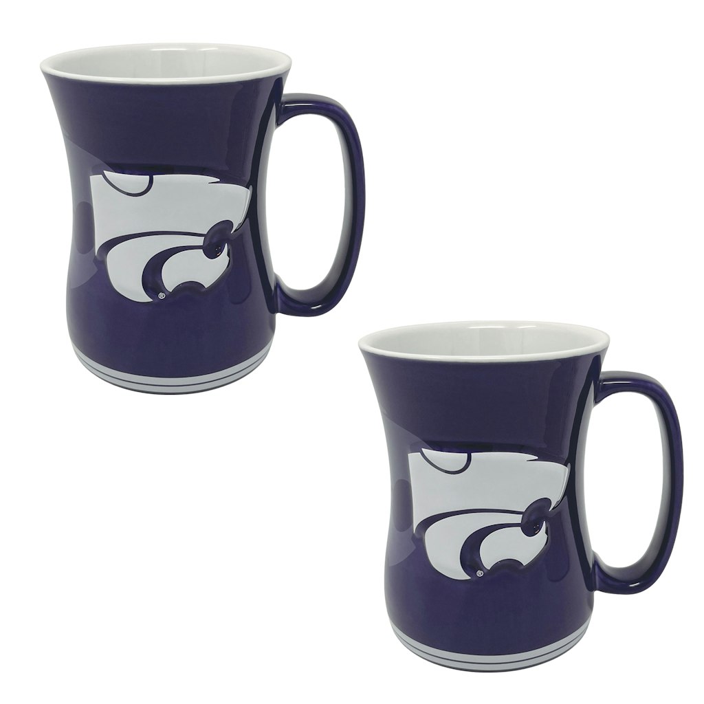 Kansas State Wildcats 16-ounce Sculpted Barista Mug 2-Pack: $44.99