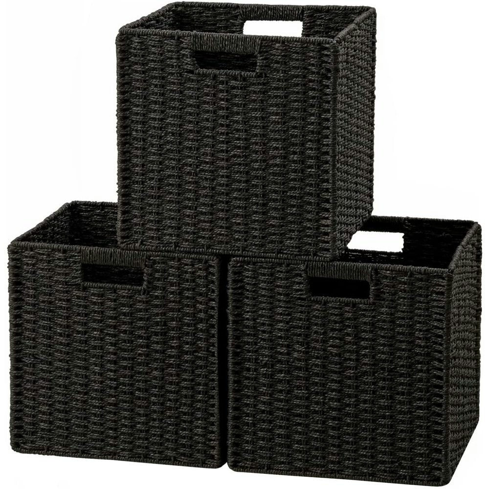 HBlife Hand-Woven Paper Rope Storage Baskets 3-Pack: $33.24