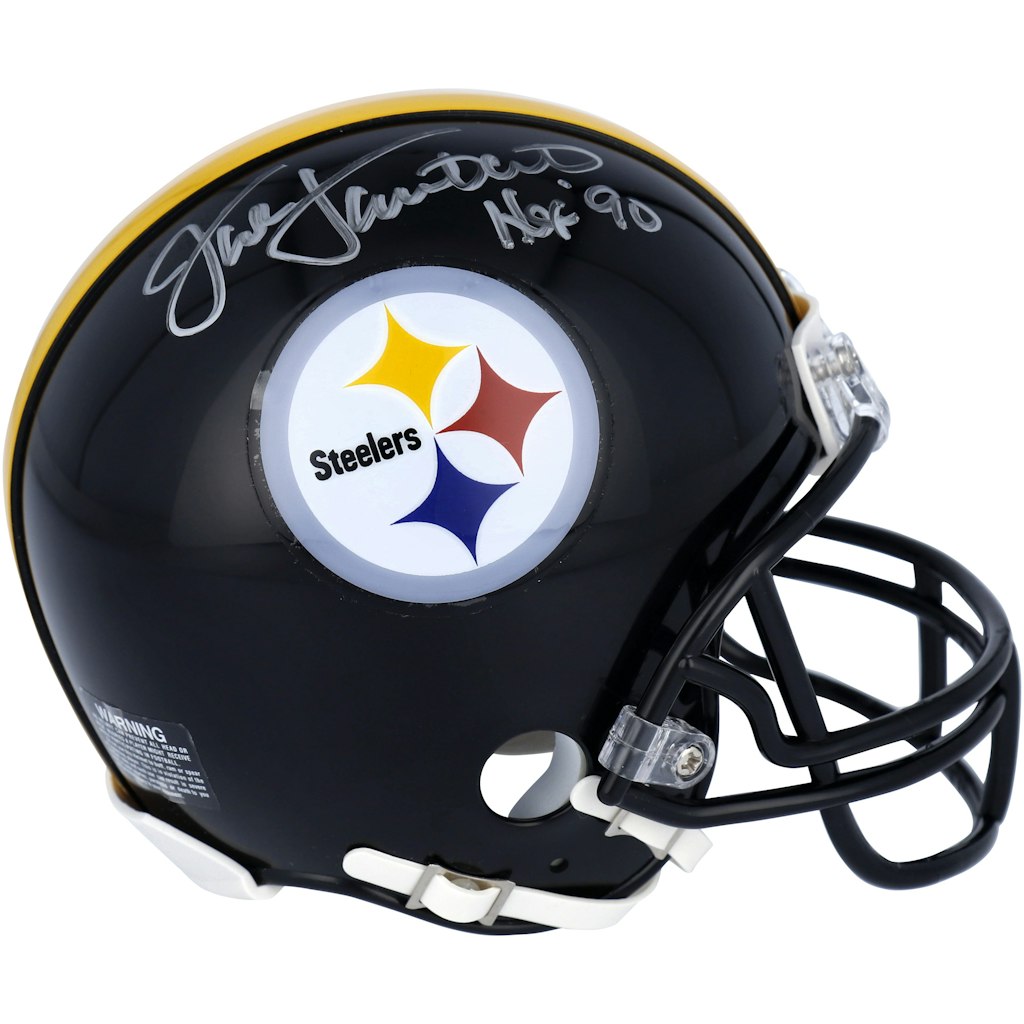 Jack Lambert Autographed Pittsburgh Steelers Riddell Speed Mini Helmet: $249.99 Jack Lambert Autographed Pittsburgh Steelers Riddell Speed Mini Helmet: $249.99