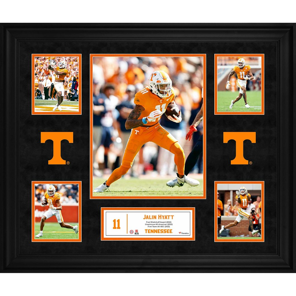 Jalin Hyatt Tennessee Volunteers Framed 5-Photo Collage: $119.99