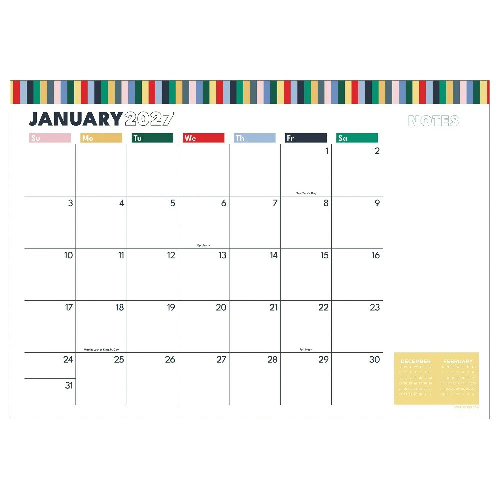TF Publishing 2027 Long Weekend Desk Pad Calendar: $15.99 TF Publishing 2027 Long Weekend Desk Pad Calendar: $15.99