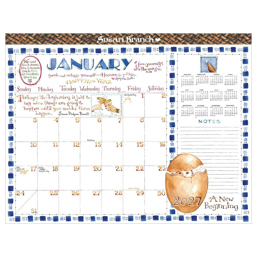 TF Publishing 2027 Susan Branch Large Desk Pad Calendar: $19.99 TF Publishing 2027 Susan Branch Large Desk Pad Calendar: $19.99