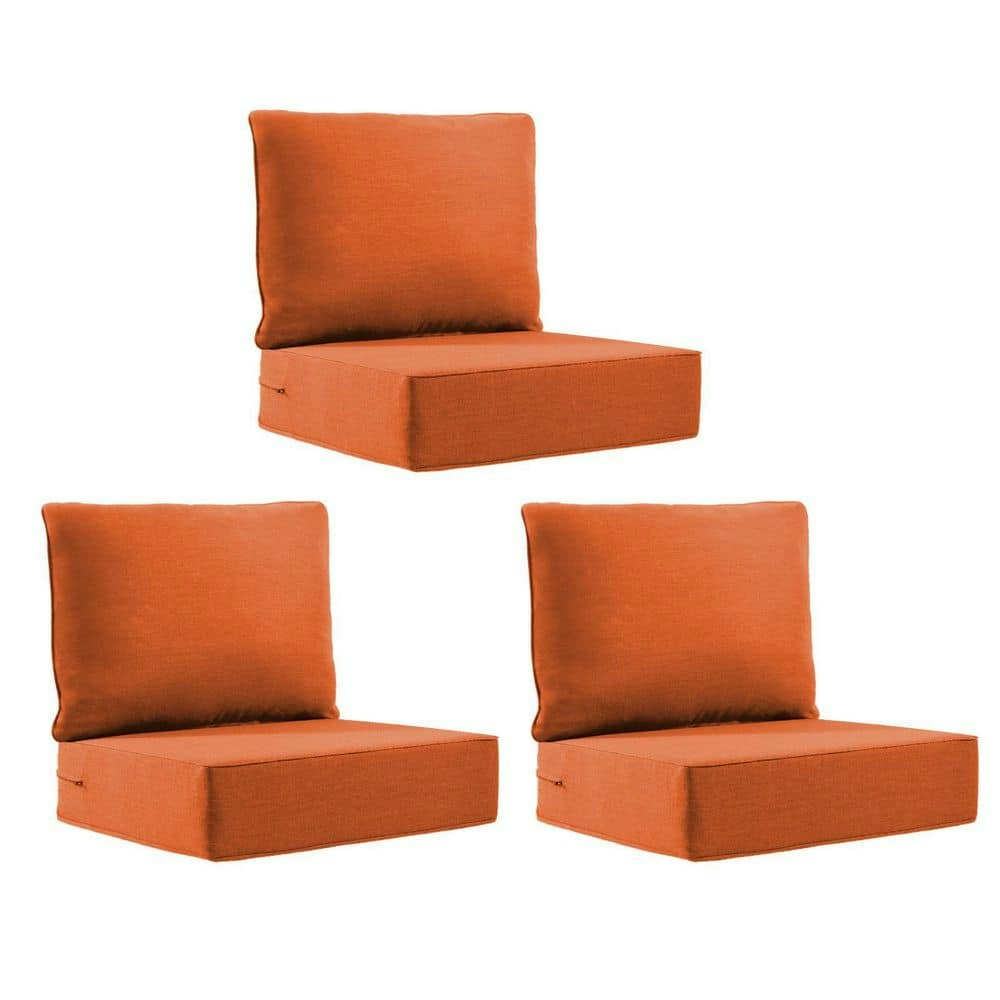 22" x 24" x 6" 6-Piece Outdoor Lounge Chair Replacement Cushion Set: $174 22" x 24" x 6" 6-Piece Outdoor Lounge Chair Replacement Cushion Set: $174