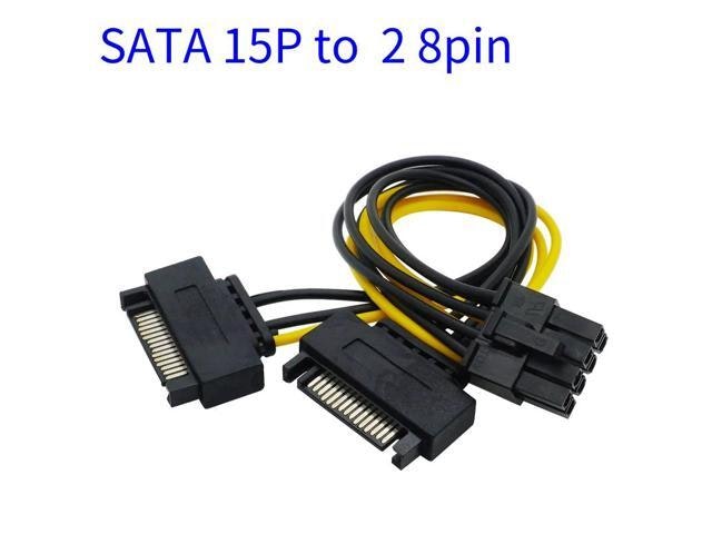 Dual 15-Pin SATA to 8-Pin PCI-E Power Cable 2-Pack: $14.69 Dual 15-Pin SATA to 8-Pin PCI-E Power Cable 2-Pack: $14.69