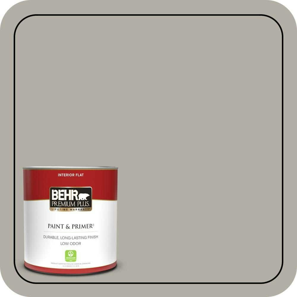 Laid Back Gray Flat Interior Paint and Primer 1-Quart: $17.48 Laid Back Gray Flat Interior Paint and Primer 1-Quart: $17.48