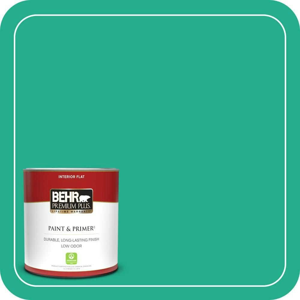 Behr Enchanted Wells Flat Interior Paint and Primer 1-Quart: $17.48 Behr Enchanted Wells Flat Interior Paint and Primer 1-Quart: $17.48