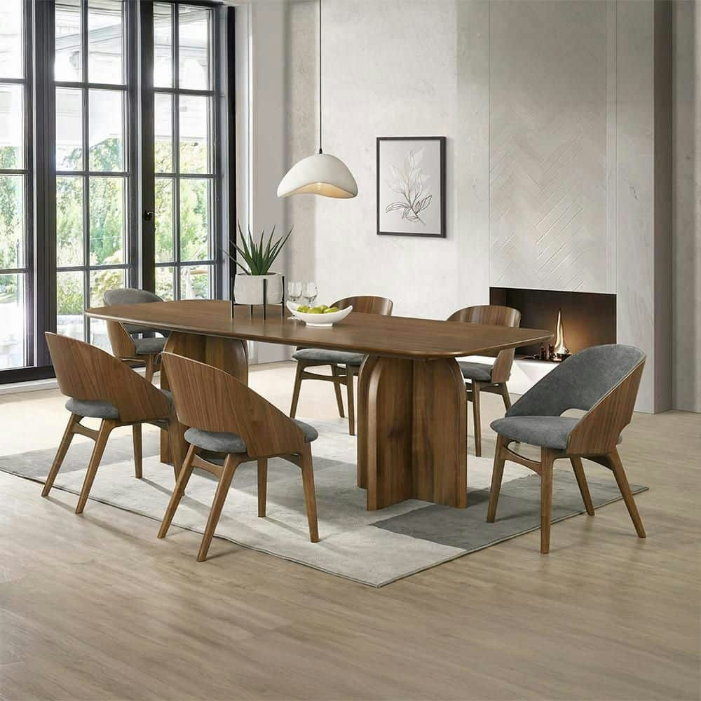 Novella Dark Walnut Fabric Side Chair 2-Pack: $451.56