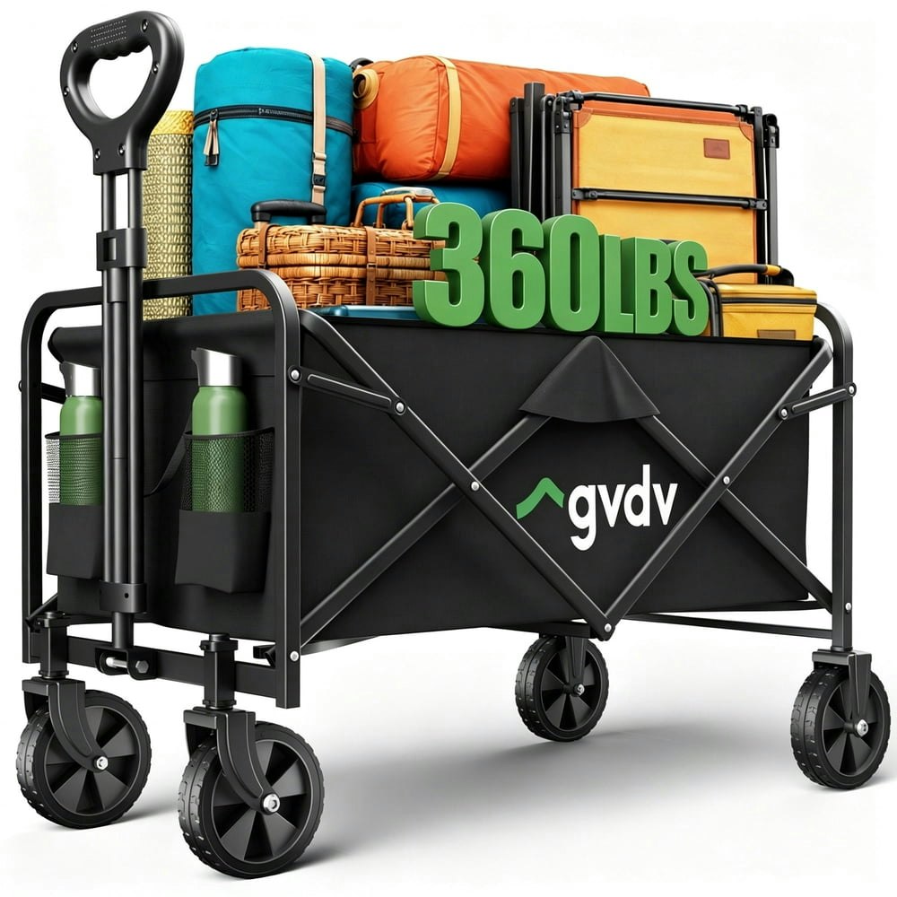 GVDV 360-Pound Heavy Duty Collapsible Utility Wagon: $39.79 GVDV 360-Pound Heavy Duty Collapsible Utility Wagon: $39.79