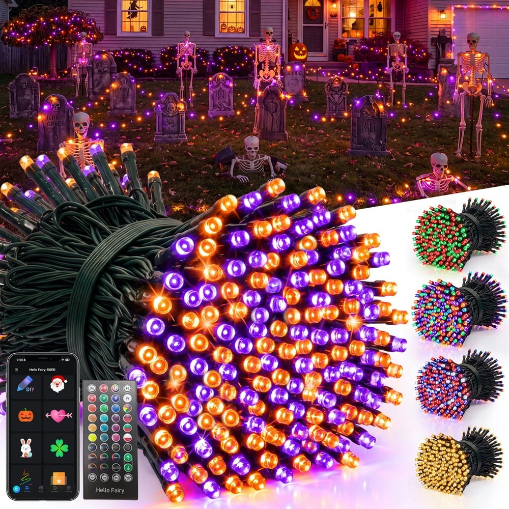 164-Foot 500-LED Smart RGB Halloween String Lights: $40.52 164-Foot 500-LED Smart RGB Halloween String Lights: $40.52