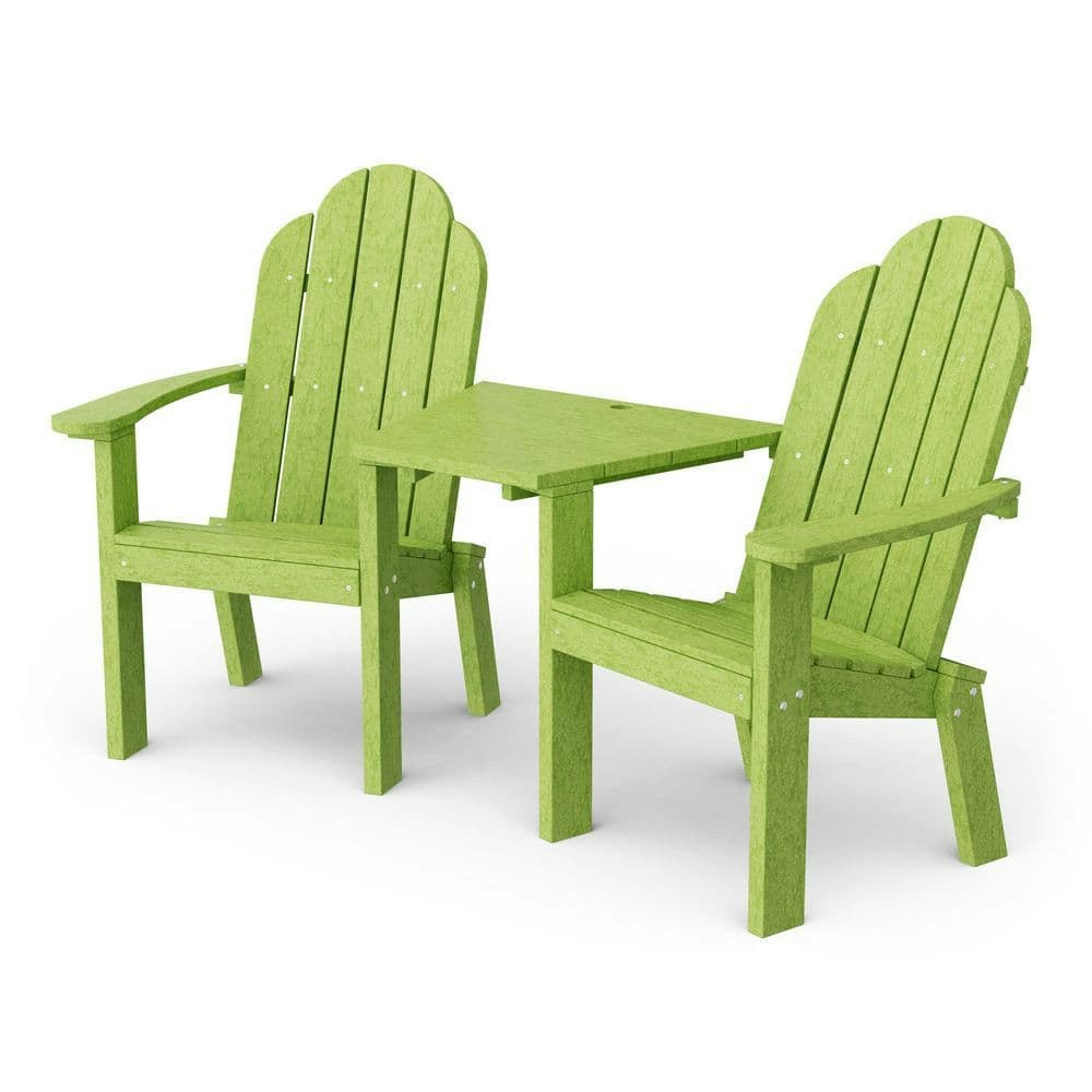 Classic Lime Green Plastic Outdoor Deck Chair Tete-a-Tete: $719